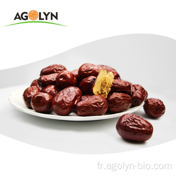 Agolyn Fruit sec frais Xinjiang Dates rouges Jujube